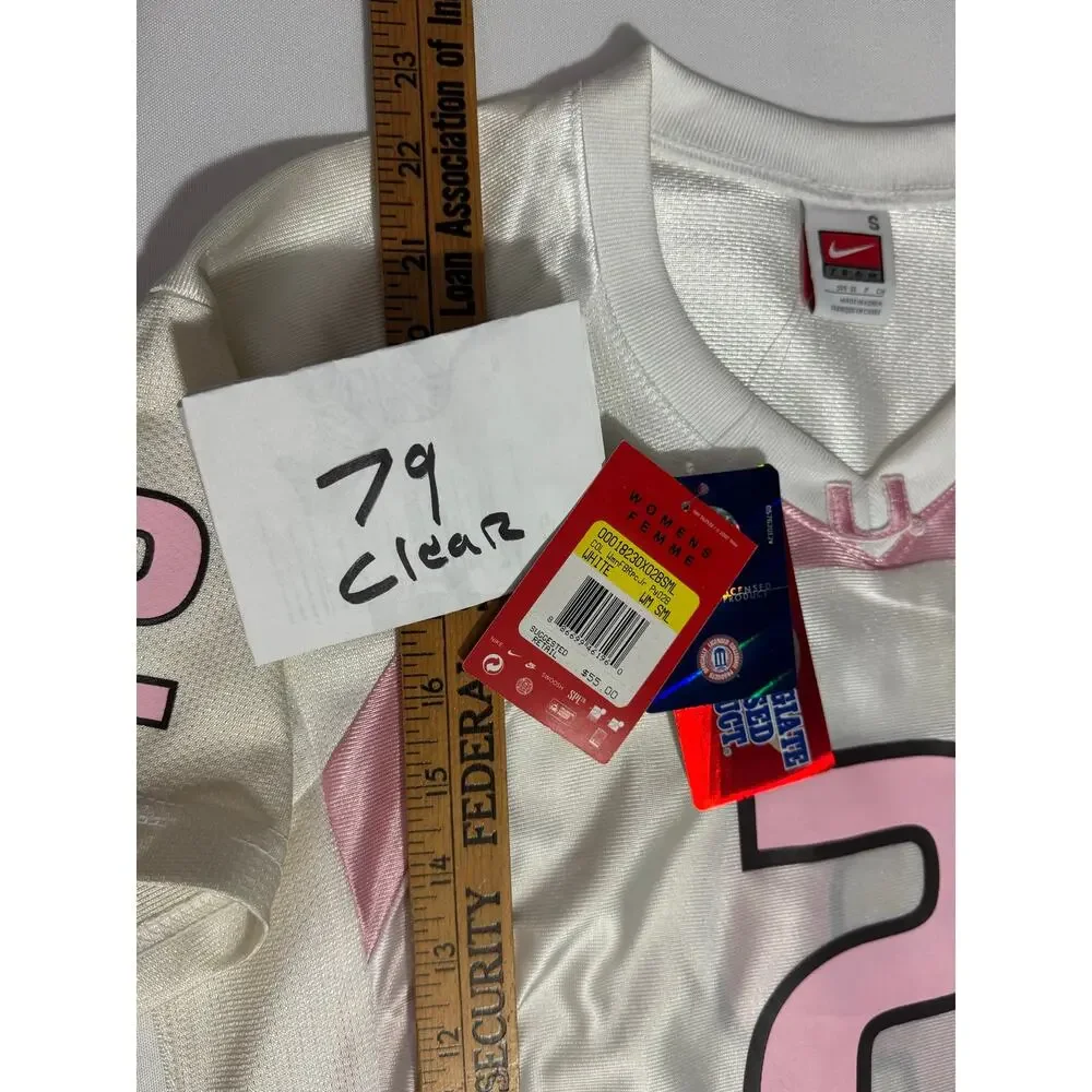 Nike Miami Hurricanes Women's #2 White and Pink Jersey - Size Small
